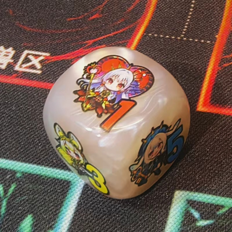 Bandai Yu-Gi-Oh! Maliss P Weißer Hase Schadenindikator, Mehrseitiger Würfel, Zubehör - Bild 3