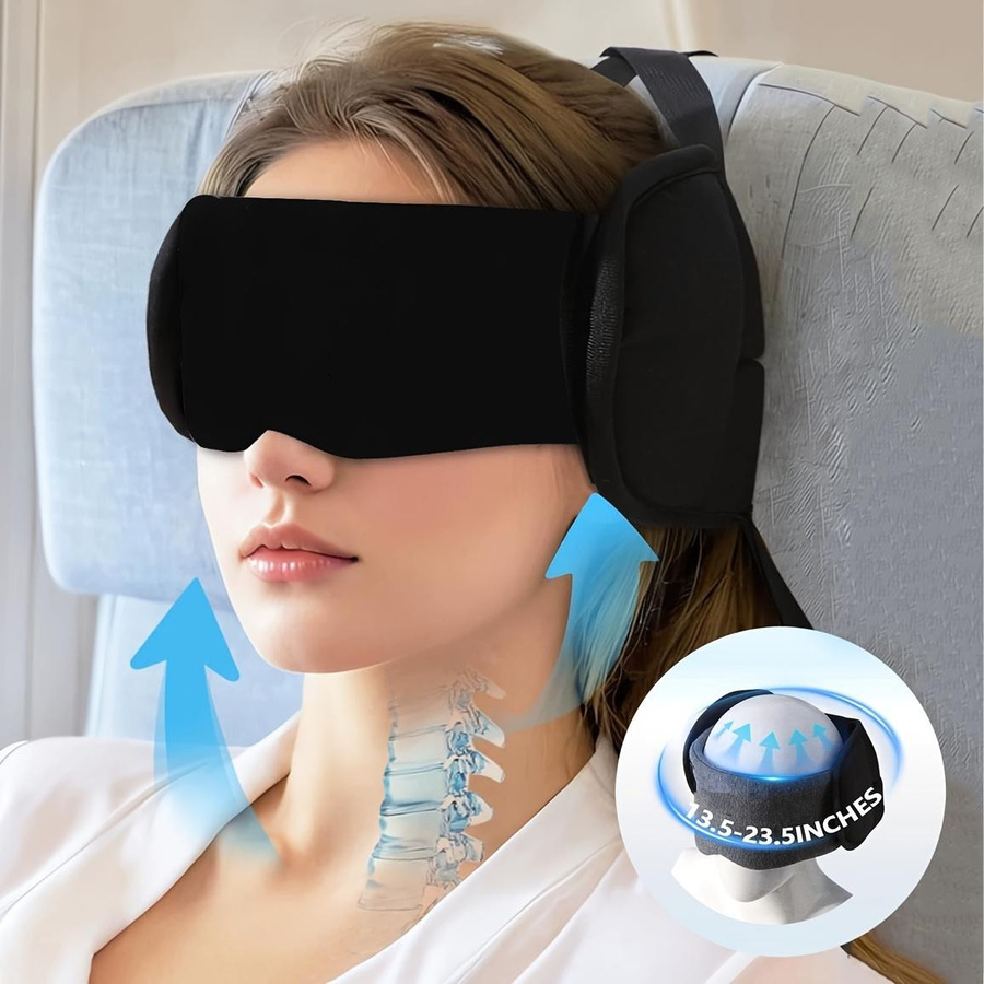 Reisekissen Set mit Schlafmaske für Flug und Auto - Bild 2