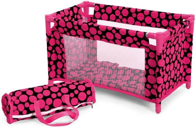 Puppenbett Fantasy 9381 mit Matratze, Kissen, Seitenfenster und Tasche, B/T/H: 48 x 27 x 31 cm - Bild 1
