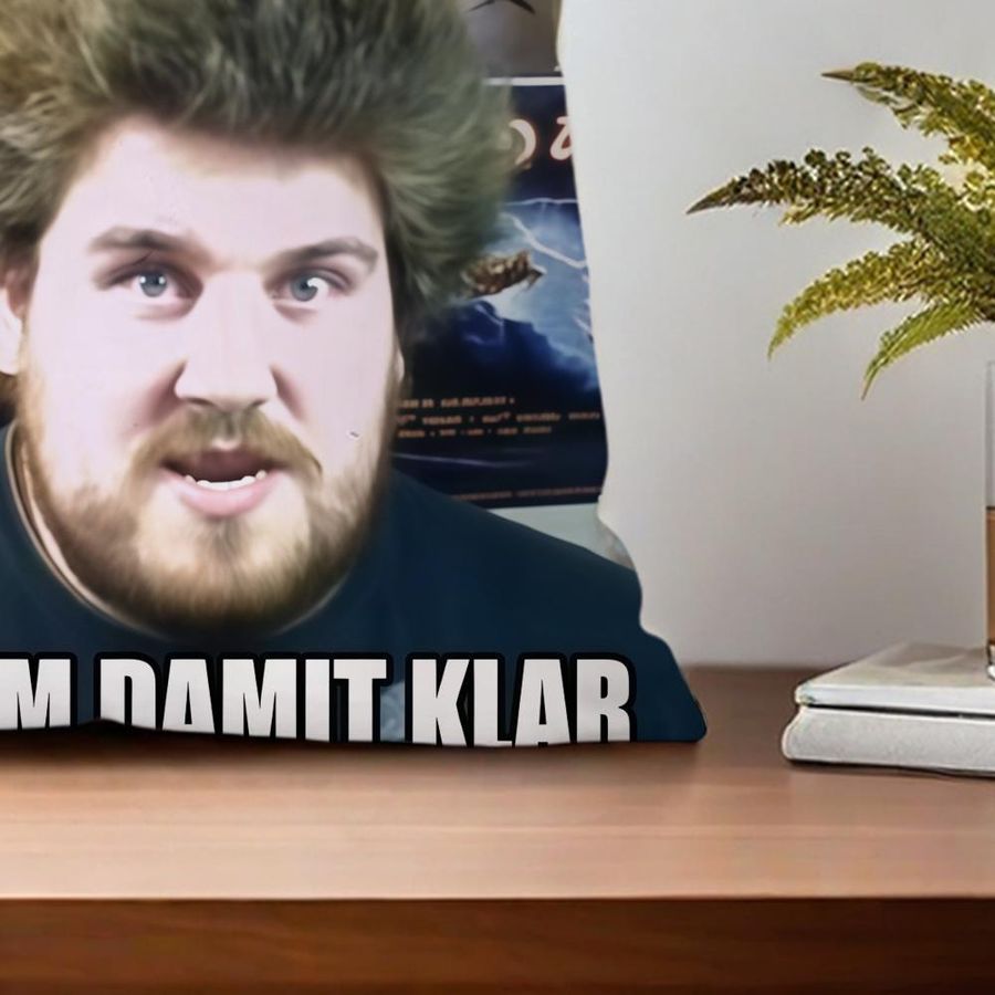 Dekorativer Kissenbezug mit D-Drachenlord R-Rainer Motiv für Sofa und Zuhause, 50 x 50 cm - Bild 3