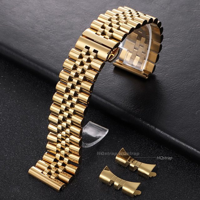HQstrap Uhrenarmband Edelstahl, Gold, Unisex - Bild 1