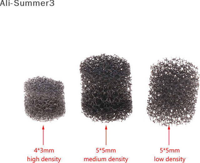 10 Stück DIY Kopfhörer Reparatur Set mit Tuning-Schwämmen und Front-Hohlraum-Baumwolle in Schwarz - Bild 1
