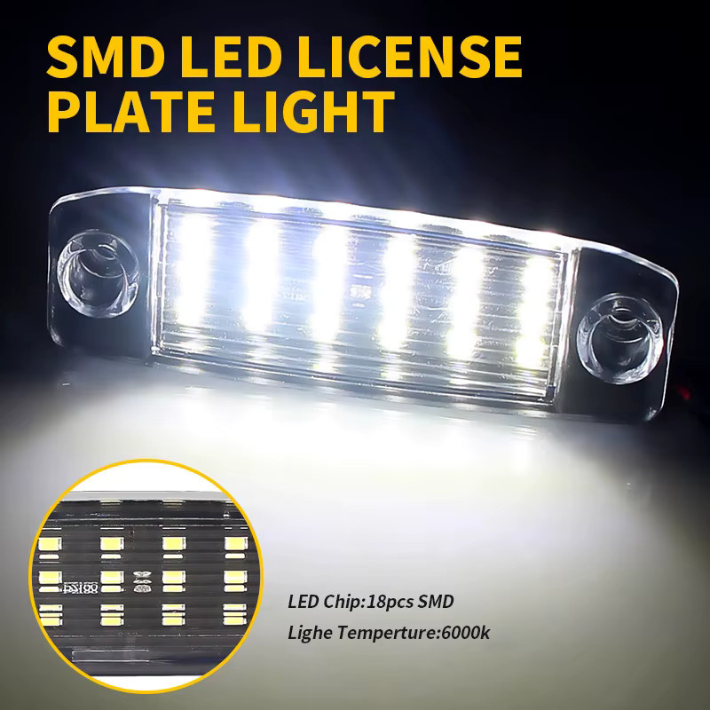 APMATAUTO 2er-Set LED Kennzeichenleuchten Weiß 12V mit 18 SMD LEDs für Kia Sportage ab 2010, Hyundai Kona ab 2017 und i40 CW ab 2011 - Bild 3