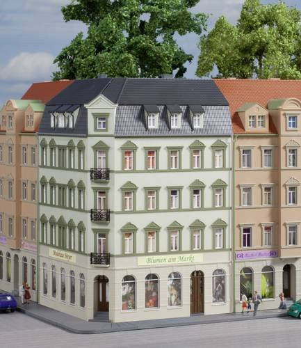Auhagen Modellbau Eckhaus Ringstraße 1 Spur H0 im Karton - Bild 1