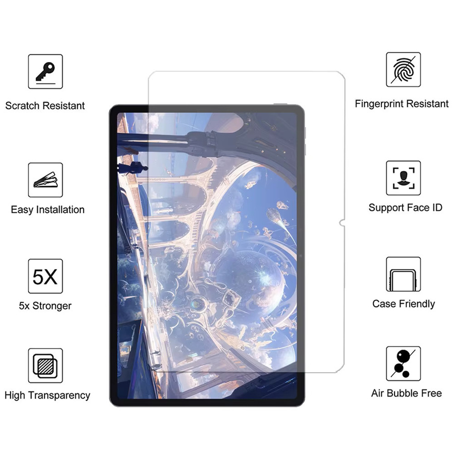3er-Pack Ropada Displayschutzfolie aus gehärtetem Glas für Xiaoxin Pad Pro GT 11,1'' 2025, 9H Härtegrad, HD Klar, Transparent - Bild 2