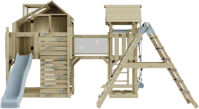 OutdoorToys Spielturm Bo mit Kinderschaukel, Eisblau - Bild 1