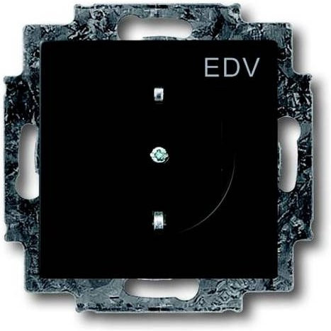 ABB Geräteeinsatz Steckdose IP20 Schwarz Tiefschwarz RAL 9005 2CKA002013A5332 - Bild 1