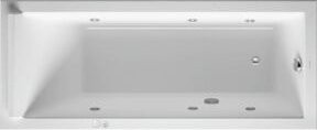 Duravit Whirlwanne Starck in Weiß mit Jet-Sys Massagefunktion, Einbauversion, rechte Ausführung, rechteckig, B: 170 cm, T: 70 cm, H: 70 cm - Bild 1