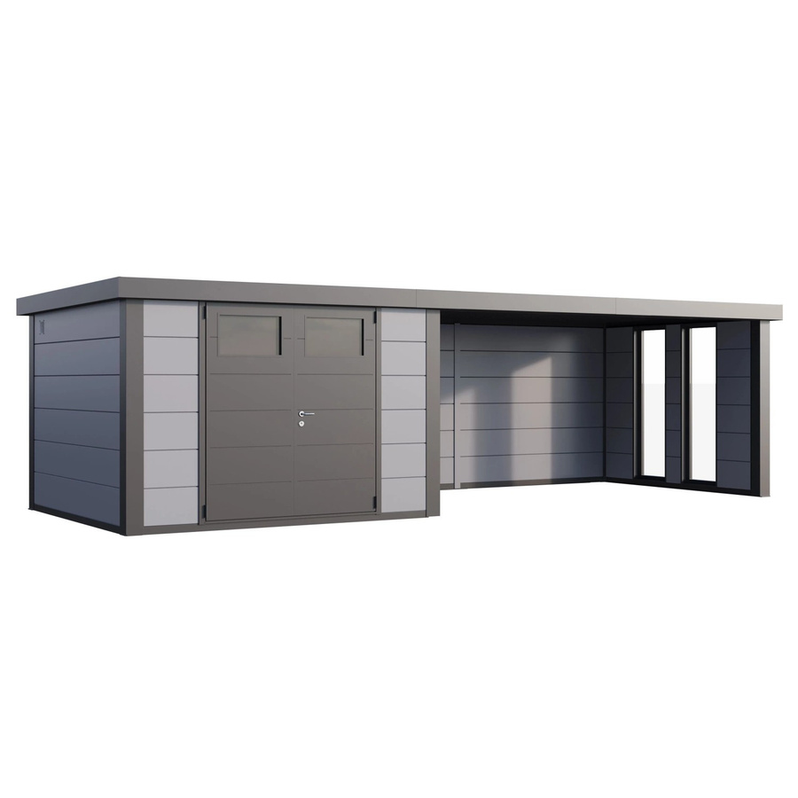 Telluria Gerätehaus Classico Lounge XL Rechts mit Fenster, Grau, B/T/H: 812 x 318 x 219 cm - Bild 2