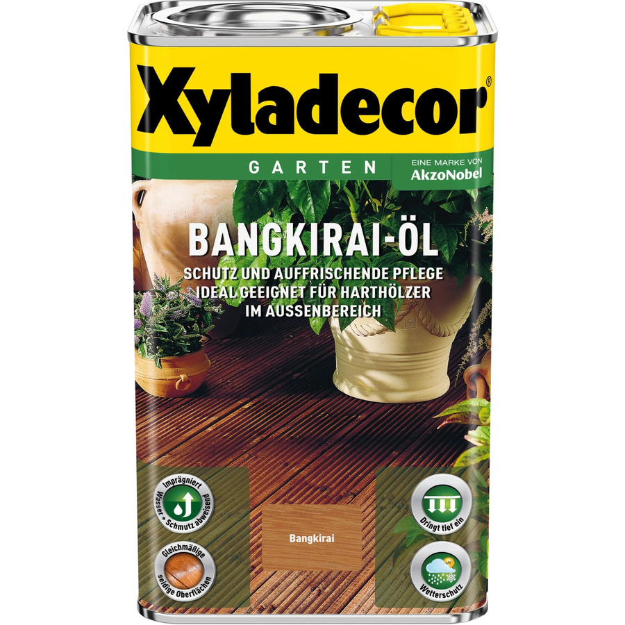 Xyladecor Bangkirai-Öl wasserabweisendes Holzöl in Braun 2,5 l - Bild 2