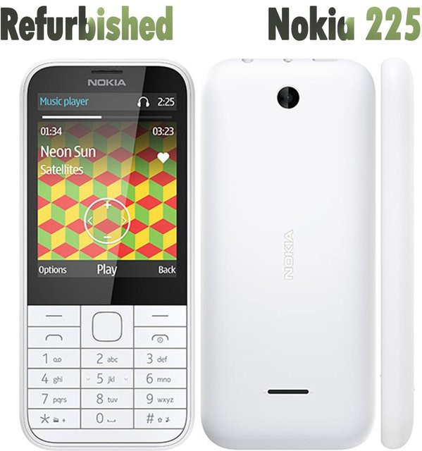 Nokia 225 Mobiltelefon Refurbished in Blau mit 2 SIM-Karten, Akku und Ladegerät - Bild 1