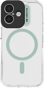 MagColor Case transparente Hülle für Apple iPhone 16 mit MagSafe-Kompatibilität in Grün - Bild 1
