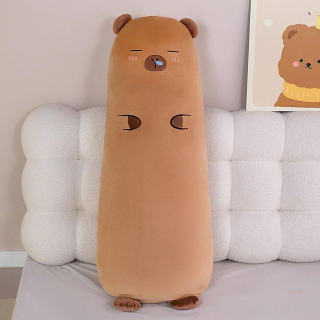Yiran toy Capybara Plüschkissen, Braun, 70cm - Bild 1