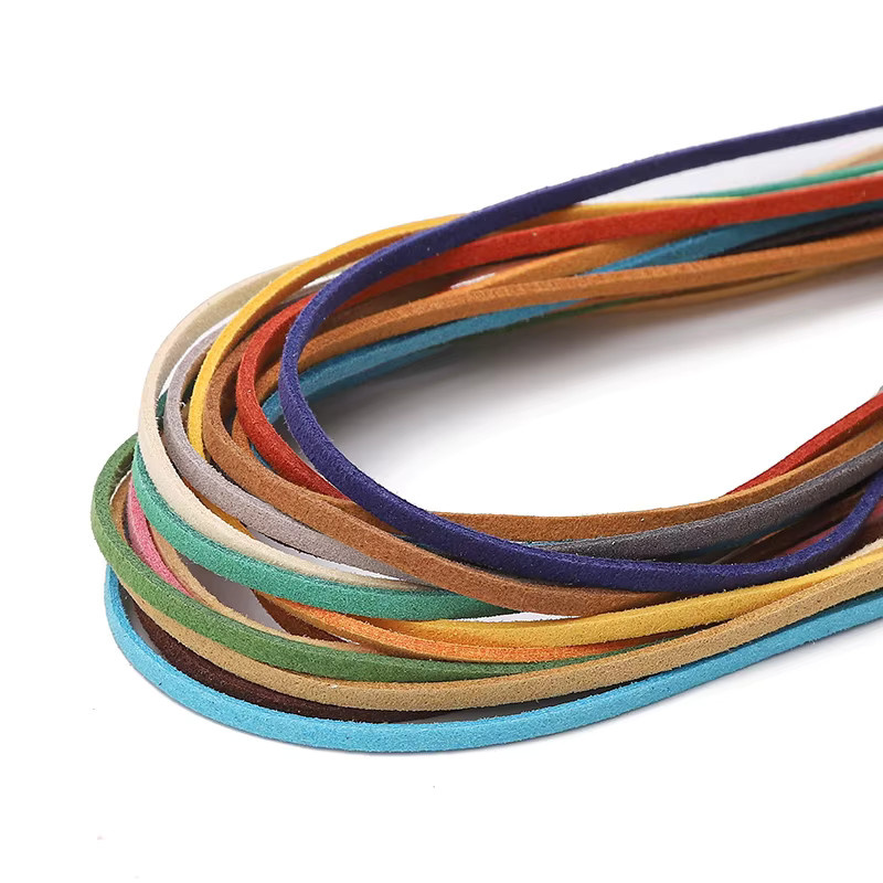 Wildlederimitat Schnur, mehrfarbig, für DIY Choker Halskette - Bild 2