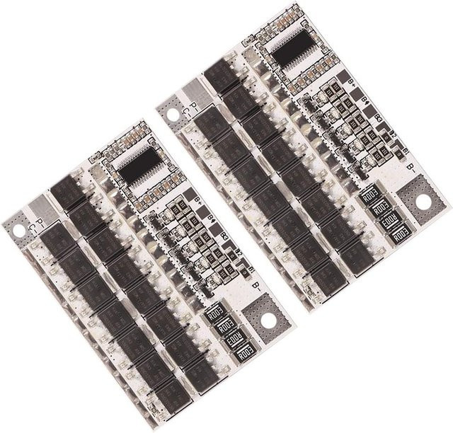 AOKIN BMS Schutzplatine für 18650 Li-Ion LMO Ternäre Lithium-Batterien, 2er-Set, 3S 4S 5S, 100A, unterstützt 12V 16,8V 18V 21V mit Balance-Ladefunktion - Bild 1