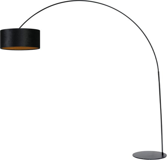 Masterlight Arch XXL Bogenleuchte in Schwarz matt mit Samt-Schirm - Bild 1
