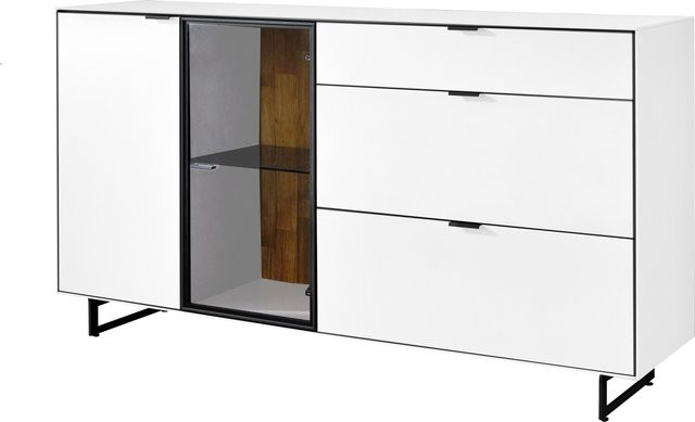 Sideboard witlake FORTINO modern in Weiß mit Soft-Close-Schubladen, B/H/T: 182 x 80 x 45 cm - Bild 1