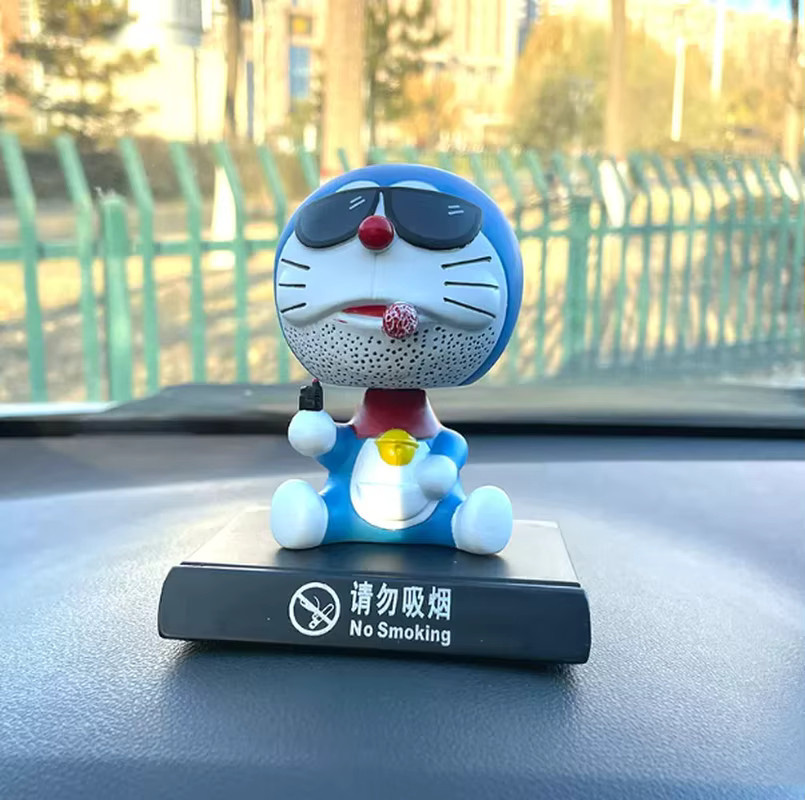 Bandai Machine Cat Actionfigur, Wackelkopf-Auto-Ornament, Kunststoff - Bild 3