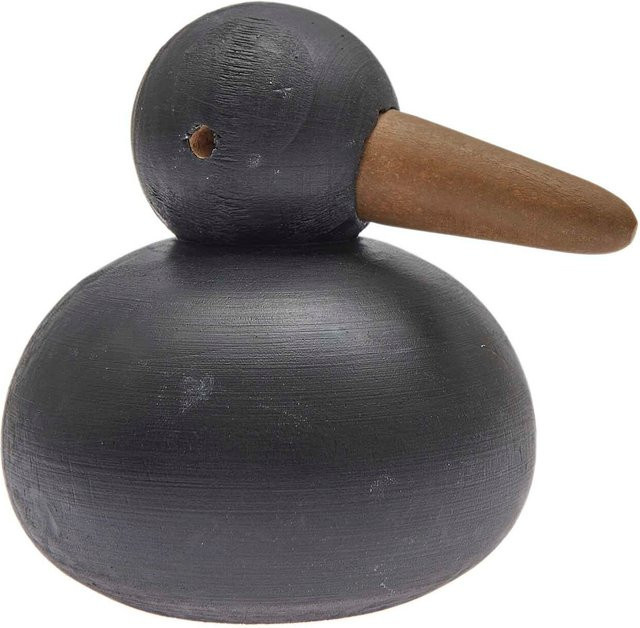 Rico Design Deko-Figur Möwe sitzend aus Holz in Schwarz, B: 10 cm, T: 10 cm, H: 10,5 cm - Bild 1
