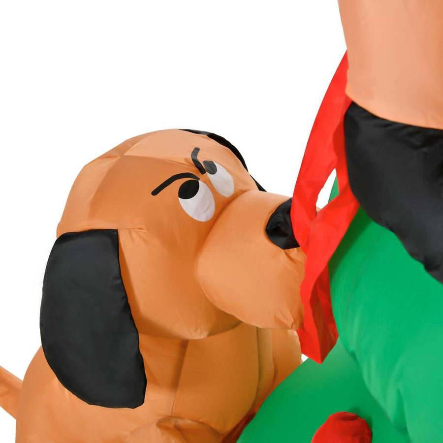 HOMCOM Aufblasbarer Weihnachtsartikel in Grün und Multicolour - Bild 2