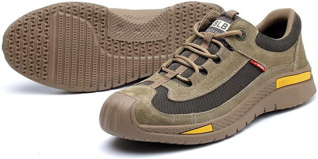 Shoekeeper Sicherheitsschuhe für Herren aus Leder in Braun mit Stahlsackkopf und Kevlar-Sohle, Größe 37 - Bild 1