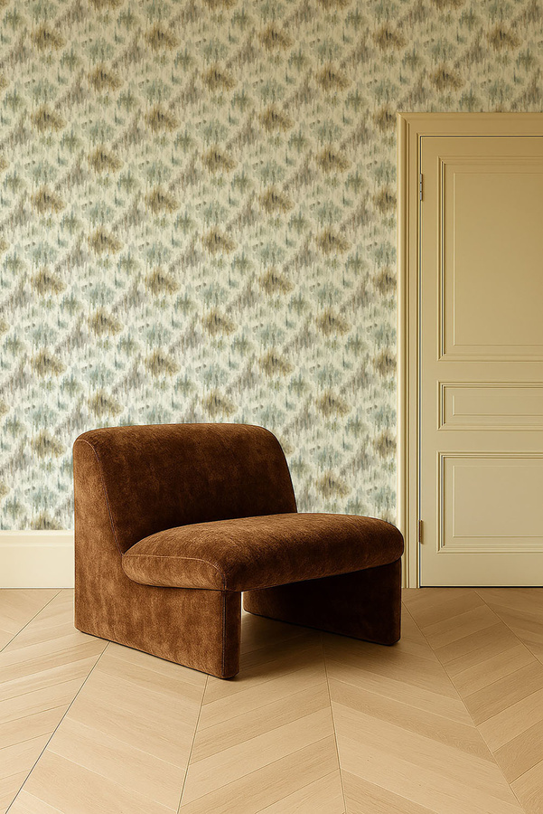 Clarke & Clarke Wallpaper Trueno Mineral - Abstrakte Vlies Tapete in Grau, Beige und Multicolour - Bild 1