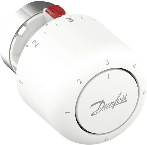 Danfoss Aero RA/V Thermostatkopf mechanisch in Weiß, 34mm, 7 bis 28°C - Bild 1