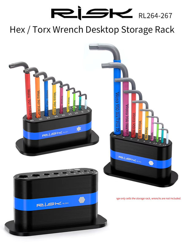 Wera Desktop-Aufbewahrungsregal für L-förmige Sechskant-Torx-Schraubenschlüssel der Serie 950 967 mit magnetisierenden Entmagnetisierungsteilen, 3D-gedruckte Box - Bild 4