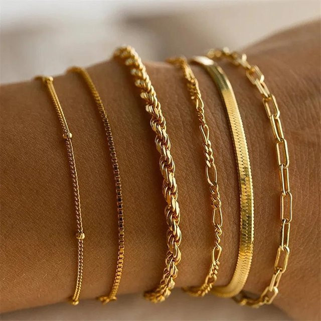 LATS Armband-Set, Gold, Metall, Damen - Bild 1