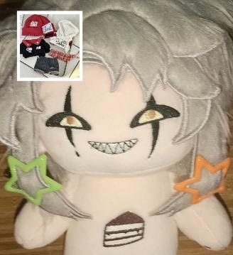 Yiran toy Freak Zirkus Pierrot Plüschtier, 20cm, ab 14 Jahren - Bild 1