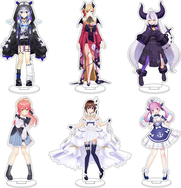 Bandai Hololive Tokino Sora Yuzuki Choco Shishiro Botan Amane Kanata Acrylfigur, Ständer - Bild 1