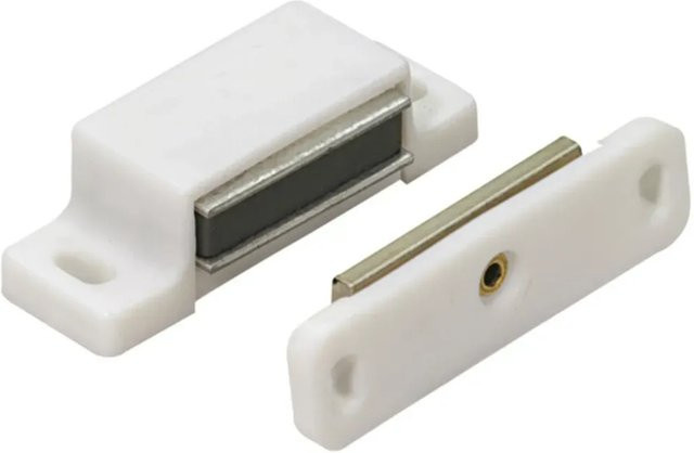Hettich Magnetschnäpper mit beweglicher Platte in Weiß, 4 kg Haltekraft - Bild 1