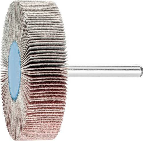 PFERD Korund Fächerschleifer A150 für Feinschliff und Finish, Durchmesser: 60 mm, Breite: 15 mm, Schaft-Durchmesser: 6 mm, 10 Stück, Multicolor - Bild 1