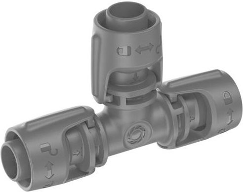 Gardena Micro-Drip-System T-Stück 13 mm (1/2 Zoll) für Schnellkupplungen, 2 Stück - Bild 1