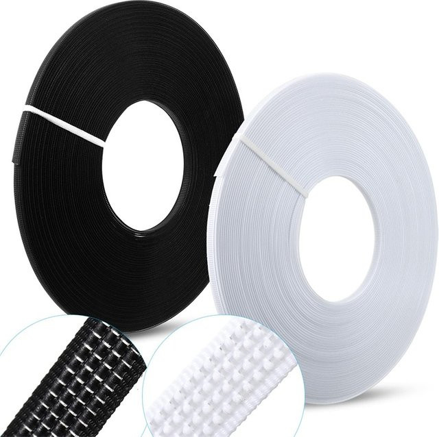 Schwarzes Polyester-Nähmaterial mit niedriger Dichte für DIY-Projekte, Korsetts und Brautkleider, 50 Yards - Bild 1
