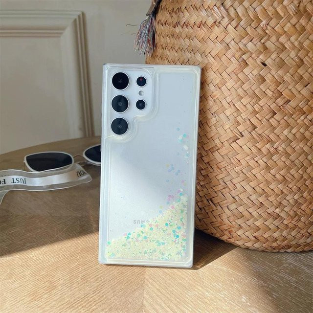 Glitzernde Quicksand-Schutzhülle aus transparentem TPU für Samsung Galaxy S21 FE - Bild 1