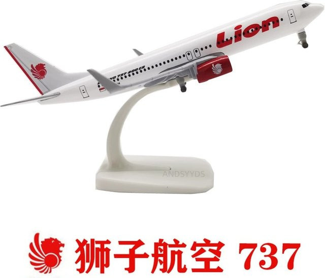 ZOCO Air LION B737 Modellflugzeug, Maßstab 1:400, Metall, Weiß - Bild 1