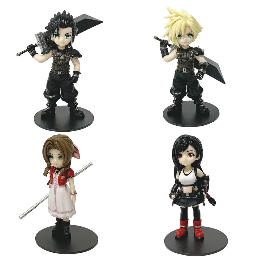 Bandai Anime Cloud Strife Tifa Lockhart Aerith Gainsborough Zack Fair Figur Modell, PVC, Einzelfigur - Bild 3