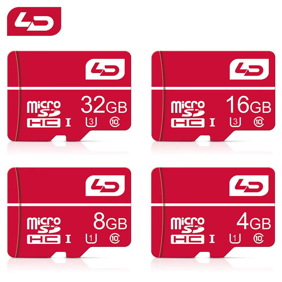 LD Micro SD Speicherkarte Hochgeschwindigkeits-TF-Karte in Rot für Tablets, Kameras, Handys und Laptops - Bild 1