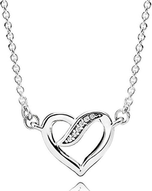 Allbestart Halskette 925 Silber, Zirkonia, 45 cm, Damen - Bild 1
