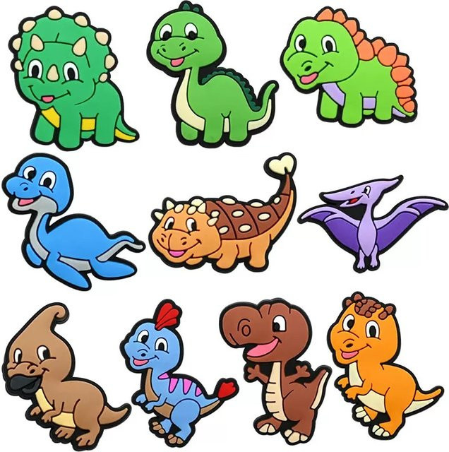 Happye&TiTi Schuh Charms Dinosaurier, PVC, Bunt, Kinder - Bild 1