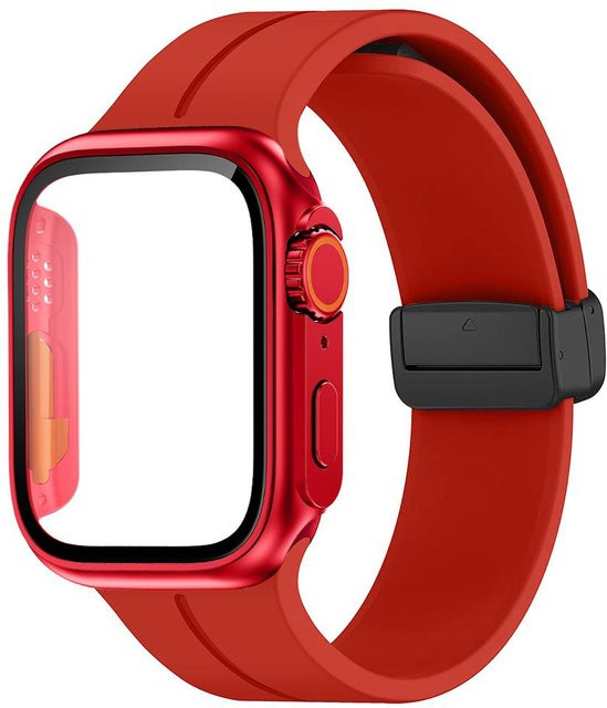 A-LING. Silikonarmband, Magnetschnalle, rot, Unisex - Bild 1
