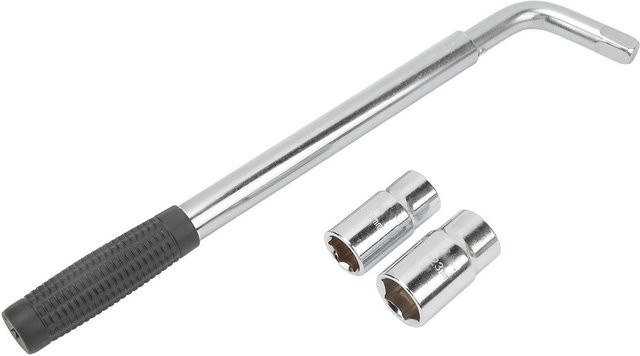 Igeteck Teleskop-Radschlüssel aus Stahl in Silber für die Autoreparatur - Bild 1