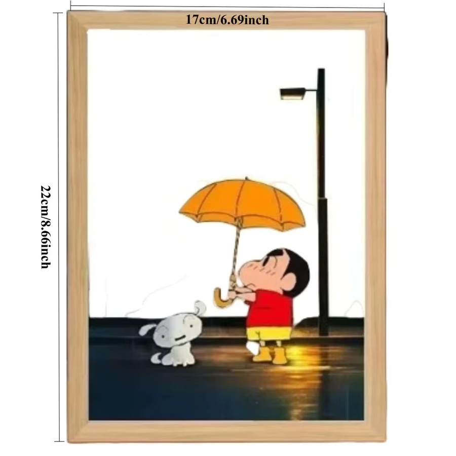 Bandai Crayon Shin-chan LED-Lichtmalerei Nachtlicht in Multicolor als Anime-Deko für dein Kinderzimmer - Bild 4