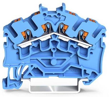 WAGO Durchgangsklemme 2202-6404 Blau 100 Stück - Bild 1