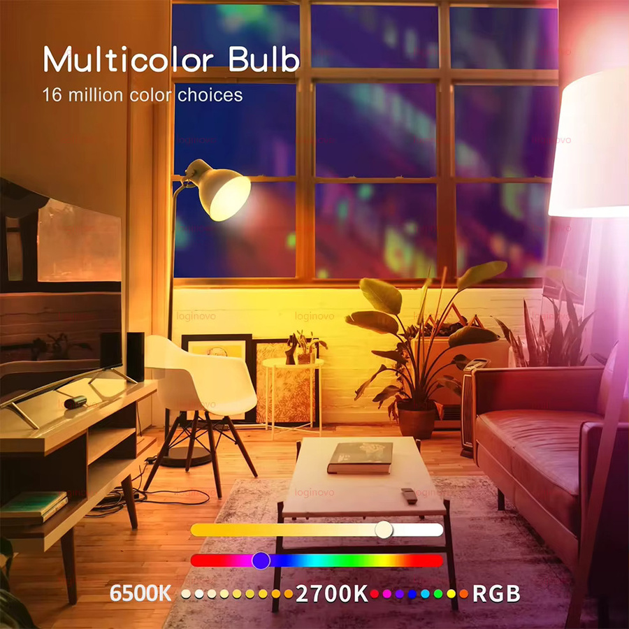 Tuya Smart LED Glühbirne E27 RGB Multicolour mit WiFi und Bluetooth für Alexa und Google Assistant - Bild 2