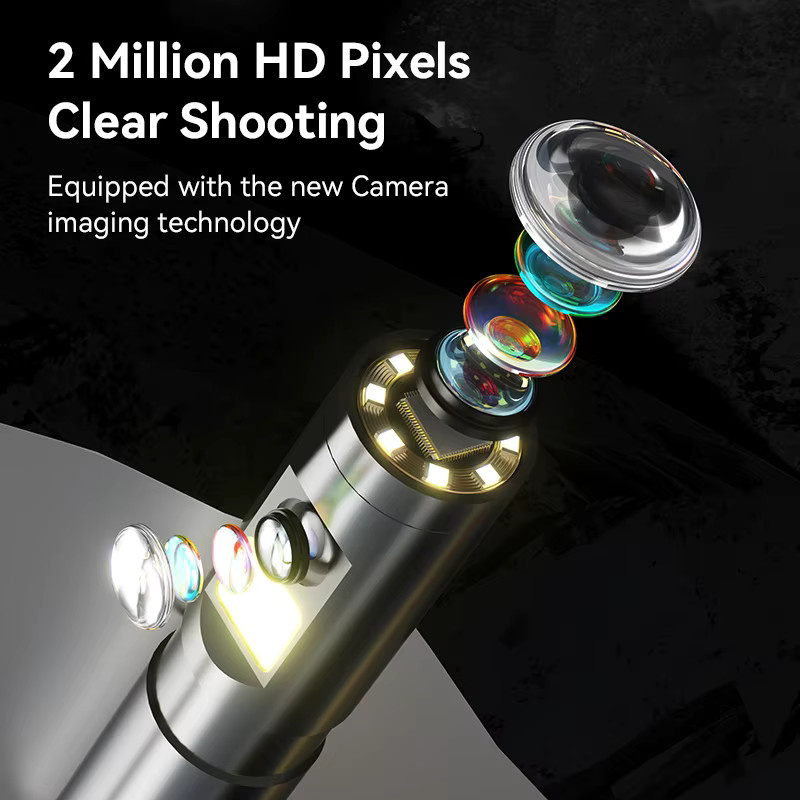 INSKAM Industrie-Endoskopkamera mit 4,3 Zoll Display, 1080P HD, 8-mm-Kamera mit Licht, IP67 wasserdicht, Schwarz - Bild 5