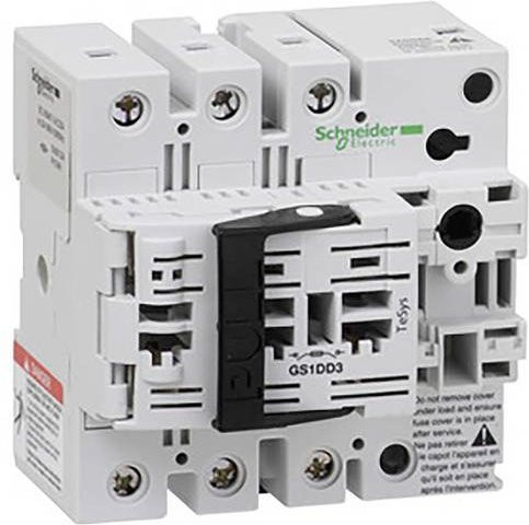 Schneider Electric Sockel mit Trennschalter in Weiß - Bild 1
