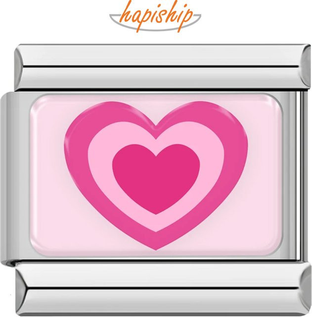 Hapiship Charm Rosa Herz, Edelstahl, Roségold, Damen - Bild 1
