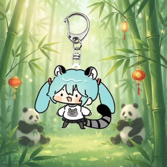 bilibili Hatsune Miku Schlüsselanhänger, Acryl, Zubehör - Bild 1